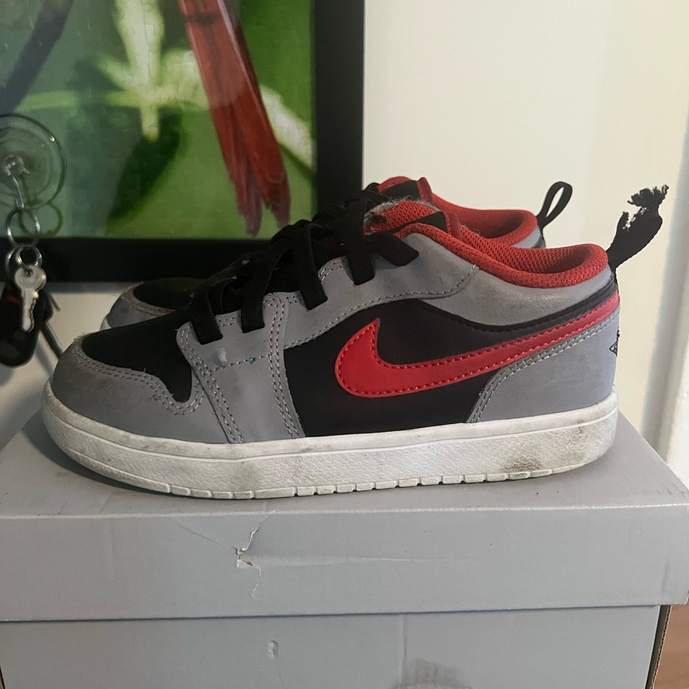 Nike Kids' Black and Red Sneakers Jordan’s